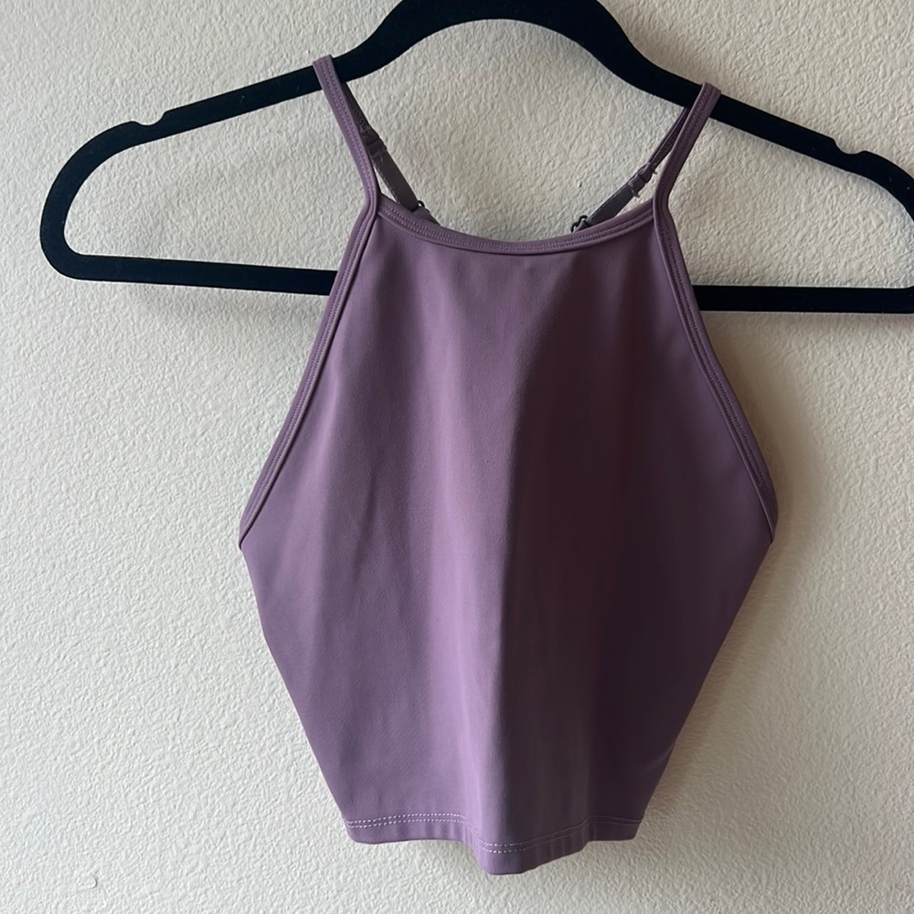 Halter Fitness Top in Lavender